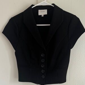 Reformation Black Short Sleeve Blazer